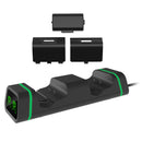 2 Dual Controller Charger for Xbox One X S Station Kit 2 Battery Packs