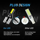 10x T10 Wedge 7020SMD Parker Number Plate LED Bulbs W5W 194 168 WHITE CANBUS