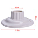 E27 LED Light Bulb Holder Round Socket E27 Base Hanging Lamp Socket Screw Ba%lTO