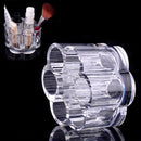 Plum Flower Clear Shaped Cosmetic Lipstick Brush Holder Makeup Case Cosmetic Bag