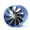 Car Supercharger Turbine Turbo Saver Fan Charger Air Filter Intake Fuel Gas JHU