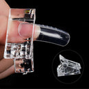 Nail Tips Clip Transparent Finger Poly Quick Building Gel Extension Nails A G9S8