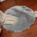 faux sheepskin wool carpet 30 x 30 cm Fluffy soft longhair decorative carpe D6M4