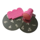 Nail Art Nail Stamping Image Plate Set - Plate + Stamper + Scraper for Mani