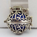 Diffuser Locket Pendant Aromatherapy Retro Essential Oil Perfume Mexico~Necklace