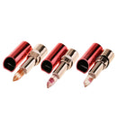 1Pc Dual Color Eyeshadow Stick+3pcs Flower Color Change Lipstick Moisturizer