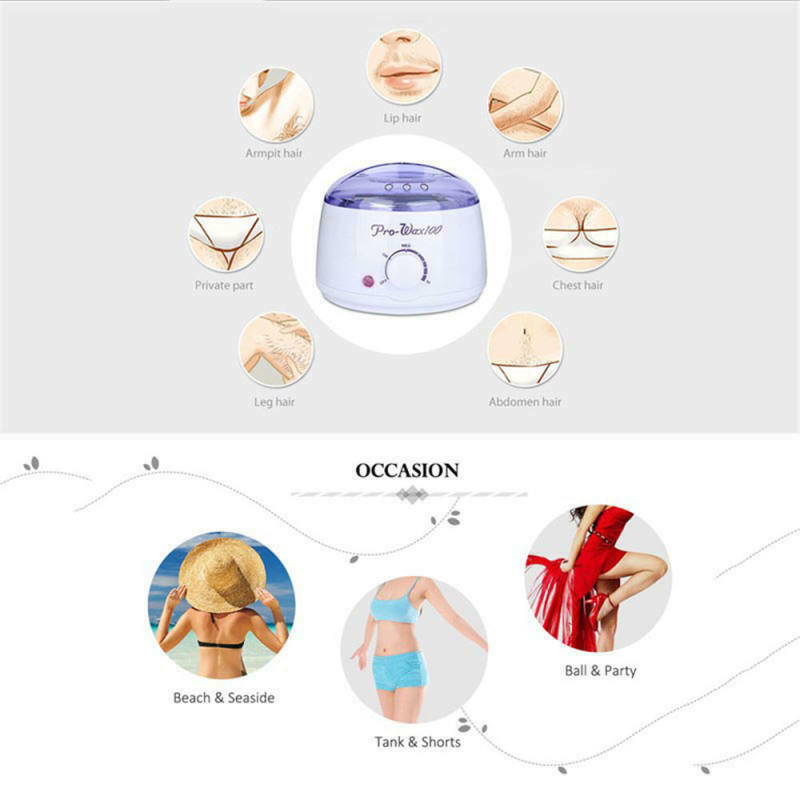 Makartt Hair Removal Machine Hard Hot Wax Warmer Melter Heater Electric Depilato