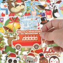 52Pcs Christmas Graffiti Stickers Notebook Travel Box Car Waterproof PVC  ME