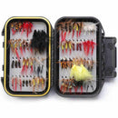 Fly Fishing Flies Assortment Kit- 72 pcs Handmade Fly Fishing Lures-Dry/Wet