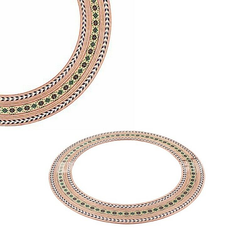 Acoustic Guitar Wood Inlaid Soundhole Rosette Inner Dia 92.5Mm