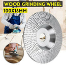 4 Inch Wood Grinding Wheel Rotary Disc Sanding Wood Carving Tool Abrasive D N9Y1