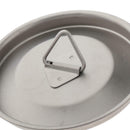 Portable Titanium Alloy Mug Lid Camping Picnic Leakproof Water Cup Cover with