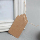 100Pcs Kraft Paper Gift Tags with 10 Meter Natural Twine(Water Ripple)