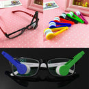 5pcs Mini Sun Glasses Eyeglass Microfiber Spectacles Cleaner Brush Cleaning Tool