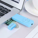 MP3 Player Strip Lossless Sound Support 64GB TF Card Media Players (Blue)