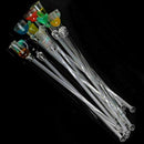 10Pcs Mixed Drink Stir Bar Long Bartending Glass Shape Cocktail Spoons Z1B9 T2B5
