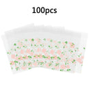 100X Self Adhesive Cookie Candy Package Gifts Bag Party Wrapping Bags new PKI