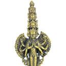 8cm Copper Buddha Avalokitesvara Sculpture Ornament Home Bedroom Decoration