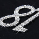 18th Birthday Number Cake Topper Sparkling Rhinestone Crystals Anniversary