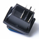 2pcs Blue Green 4 Pin On/Off 2 Position Rocker Power Switch With Backlight