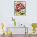 40x30cm 5D Diamond DIY Flowers Painting Cross Stitch Needlework Craft Decor