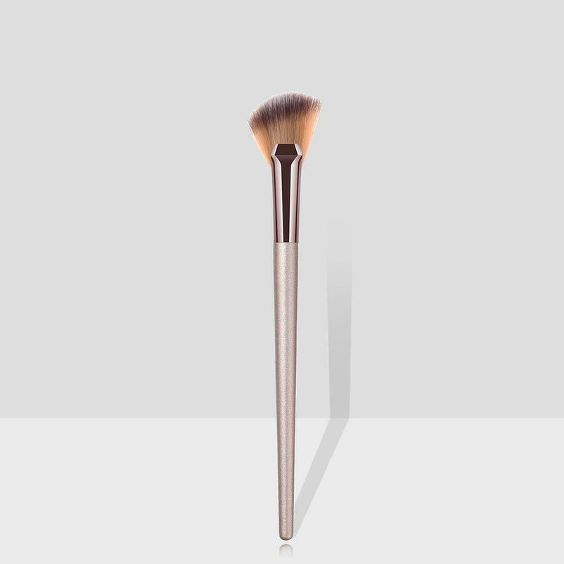 Pro Wood Handle Makeup Brush Powder Face Cosmetic Pen (Small Fan Brush) A