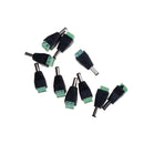 10 Pcs 2.1 x 5.5mm DC Power Male Plug Jack Adapter Connector Plug S ^i
