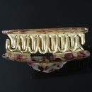Violet flower pattern Plastic hair clip for ladies V6G1