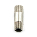 1/4"Male x 1/4" Male Threaded Pipe Fitting Stainless Steel SS304 NPT Z