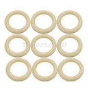 10x Unfinished Wooden Ring Loop Circles for Jewelry Making Kids Crafts 50mm