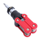 1X(15 In 1 Ratchet Screwdriver Folding Hex Key Wrench Adjustable Handle For