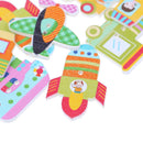 25pcs Mixed Wooden Painted Cartoon Car Decorative Buttons For Crafts DIY Sewing