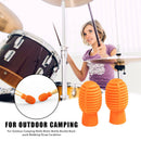 Drumstick Silent Tips Cover Oval Shaped Drum Stick Mute Percussion Musical