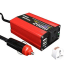 200W Car Power Inverter Dc 12V To Ac 220V Converter Dual Usb Charger Adapte