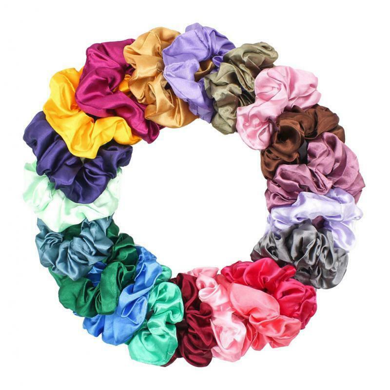 20pcs Scrunchie Elastic Hair Ties Ropes Accessories For Tail Holder