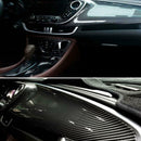 7D Glossy Carbon Fiber Vinyl Film Car Interior Wrap Stickers Auto Bubble-Free