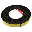 5m Black Single Sided Self Adhesive Foam Tape Closed Cell 20mm Wide x 3mm T