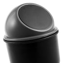 Plastic Body Car Trash Rubbish Can Garbage Dust Holder Box Gray N2L8