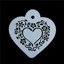 Valentine Cappuccino Coffee Stencils Cake Template Mold Strew Flowers To NT3C