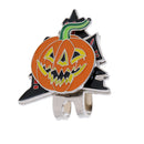 Halloween Pumpkin Magnetic Hat Clip Golf Ball Marker for Golf Cap Visor
