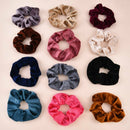 12Pcs/Pack Hair Scrunchies Velvet Elastics Hair Ties Bands Ties Ropes