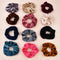 12Pcs/Pack Hair Scrunchies Velvet Elastics Hair Ties Bands Ties Ropes
