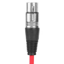 1m XLR 3Pin Cable Male to Female Shielded Microphone Wire Cord (Red)