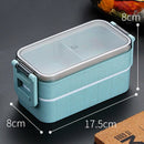 Microwave Bento Box Wheat Straw Child Lunch Box Leak-Proof Bento Lunch Box