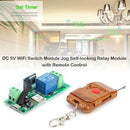 DC 5V WiFi Switch Module Jog Self-locking Relay Module with Remote Control