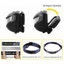 Super Bright Waterproof Head Torch Headlight USB Rechargeable LED Headlamp Fish