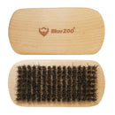 Blue Zoo Men Boar Hair Bristle Beard Mustache Brush Hard Oval Wood Male Bru