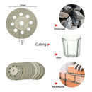 32 Pcs 22-50mm HSS Circular Saw Blade Cutting Discs Set & Mandrel for Drill