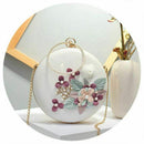 Round Banquet Party Bag With Hasp Lock Women Bag Day Clutches Ladies Weddin