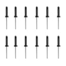 Kayak Canoe 6 Pieces Deck Loop Pad Eyes + 12 Pieces Tri-Fold Rivets Boat Fishing